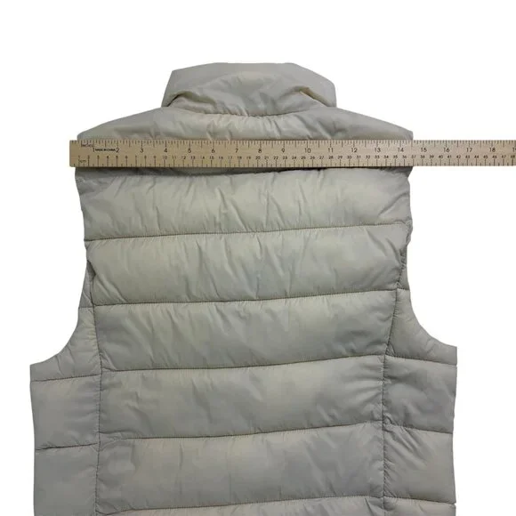 Love Tree Women’s Packable Puffer Vest Beige Size L Lightweight Quilted - Picture 9 of 11